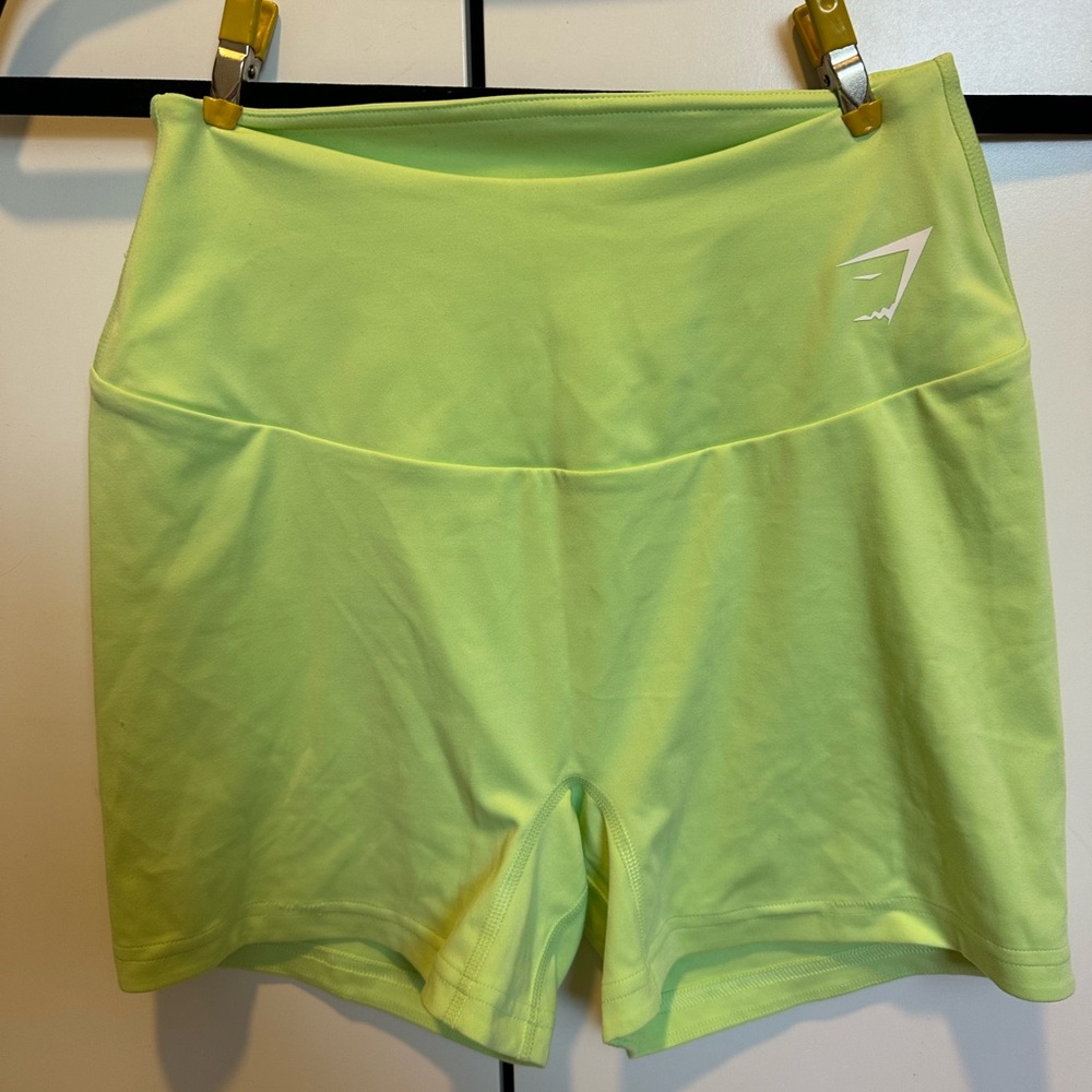 Gymshark Neon Green Training Shorts